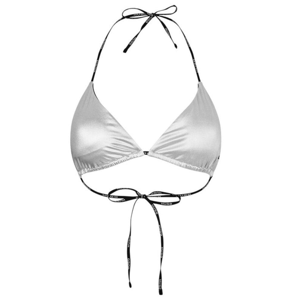 Hugo Boss Womens/Ladies Pure Triangle Bikini Top / Silver